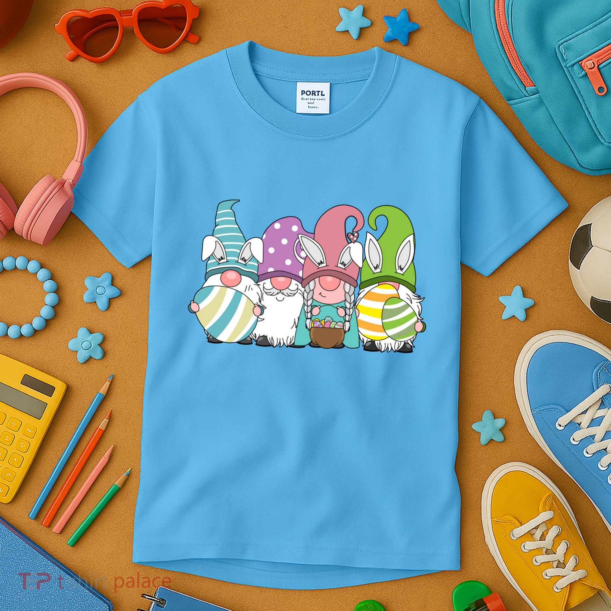 Gnome Easter Egg Hunt Kids T-Shirt