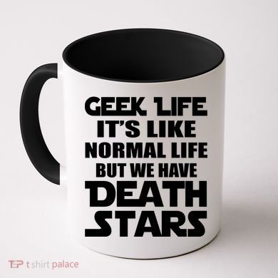 Geek Life Is Normal But We Have Death Stars Coffee Mug