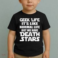 Geek Life Is Normal But We Have Death Stars Toddler T-Shirt thumb 2