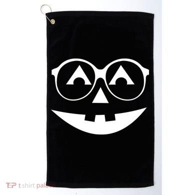 Geeky Pumpkin Jack O Lantern Golf Towel