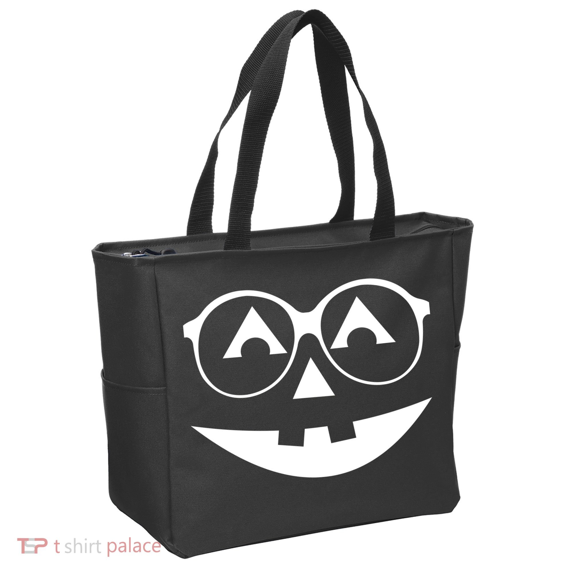Geeky Pumpkin Jack O Lantern Tote Bag
