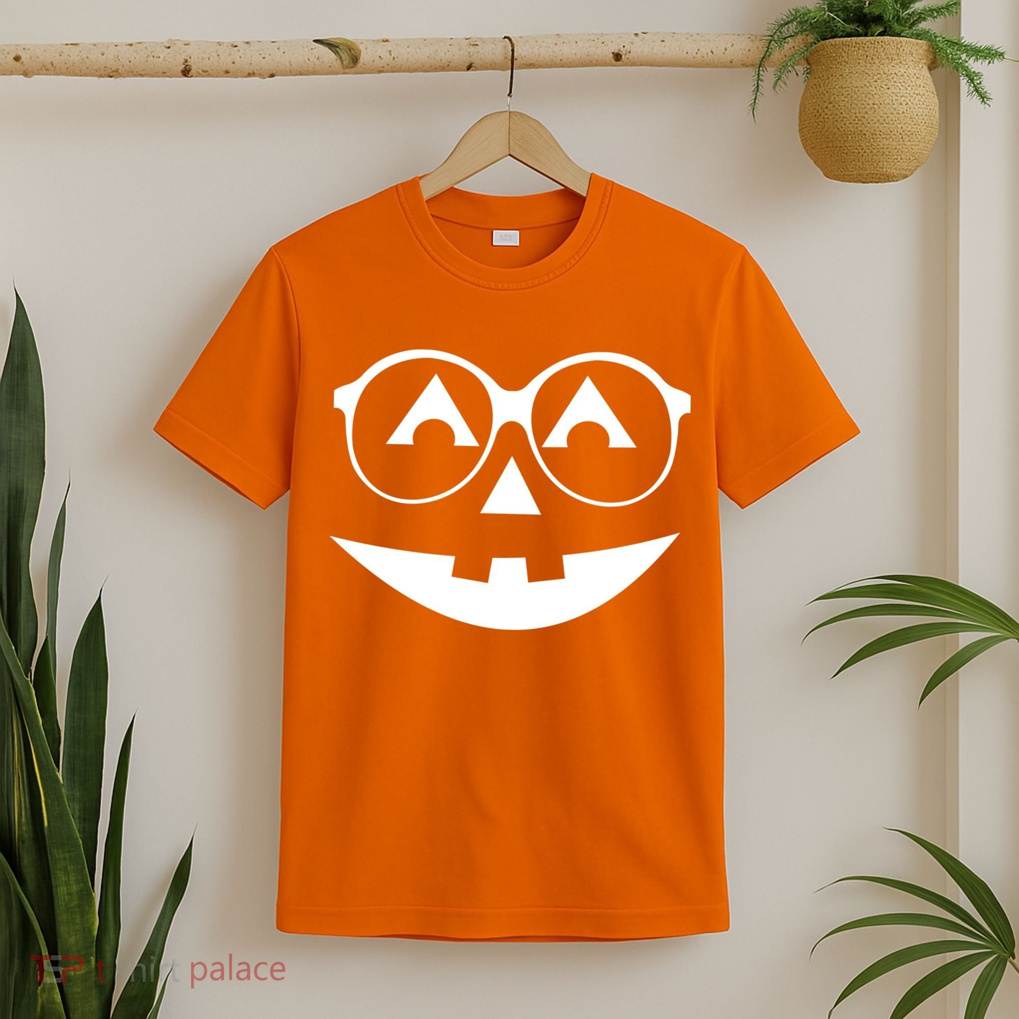 Geeky Pumpkin Jack O Lantern T-Shirt