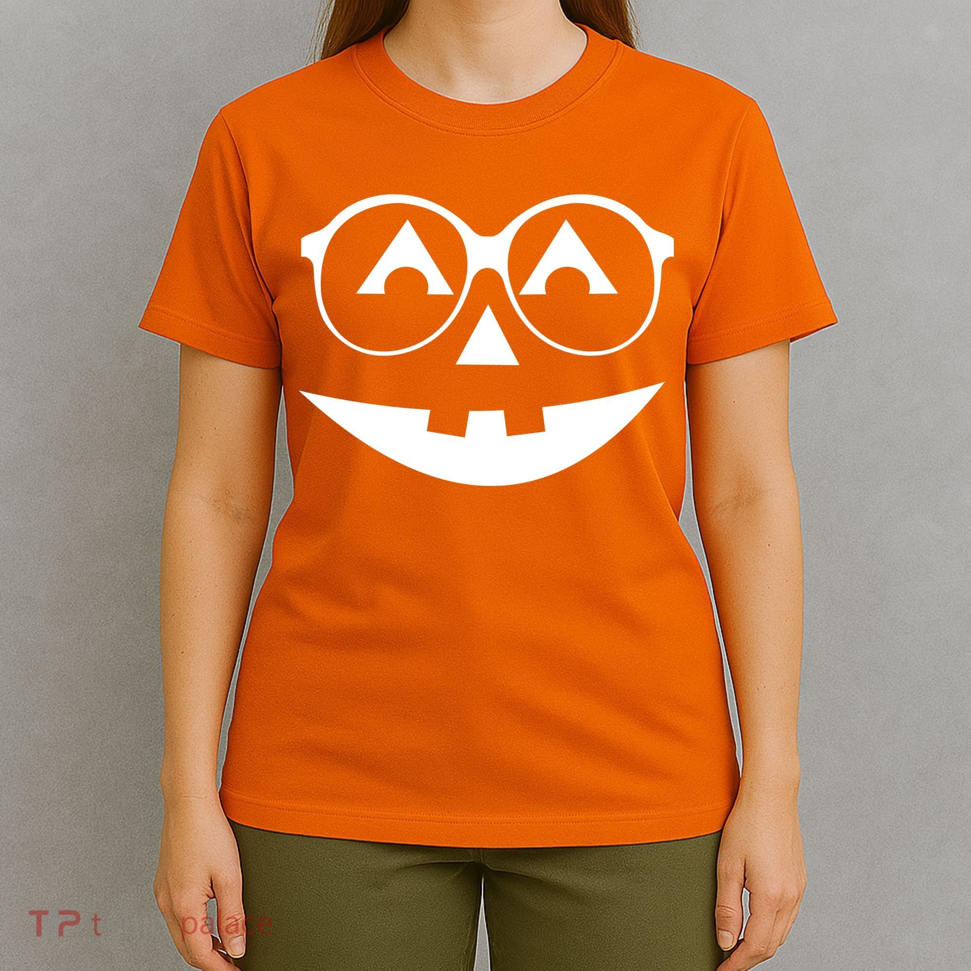 Geeky Pumpkin Jack O Lantern T-Shirt