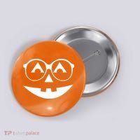 Geeky Pumpkin Jack O Lantern Button thumb 0