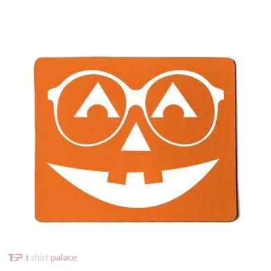 Geeky Pumpkin Jack O Lantern Mousepad