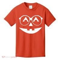 Geeky Pumpkin Jack O Lantern Kids T-Shirt thumb 0