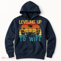 Gamer Engagement Future Mr & Mrs Leveling Up To Wife Hoodie thumb 0