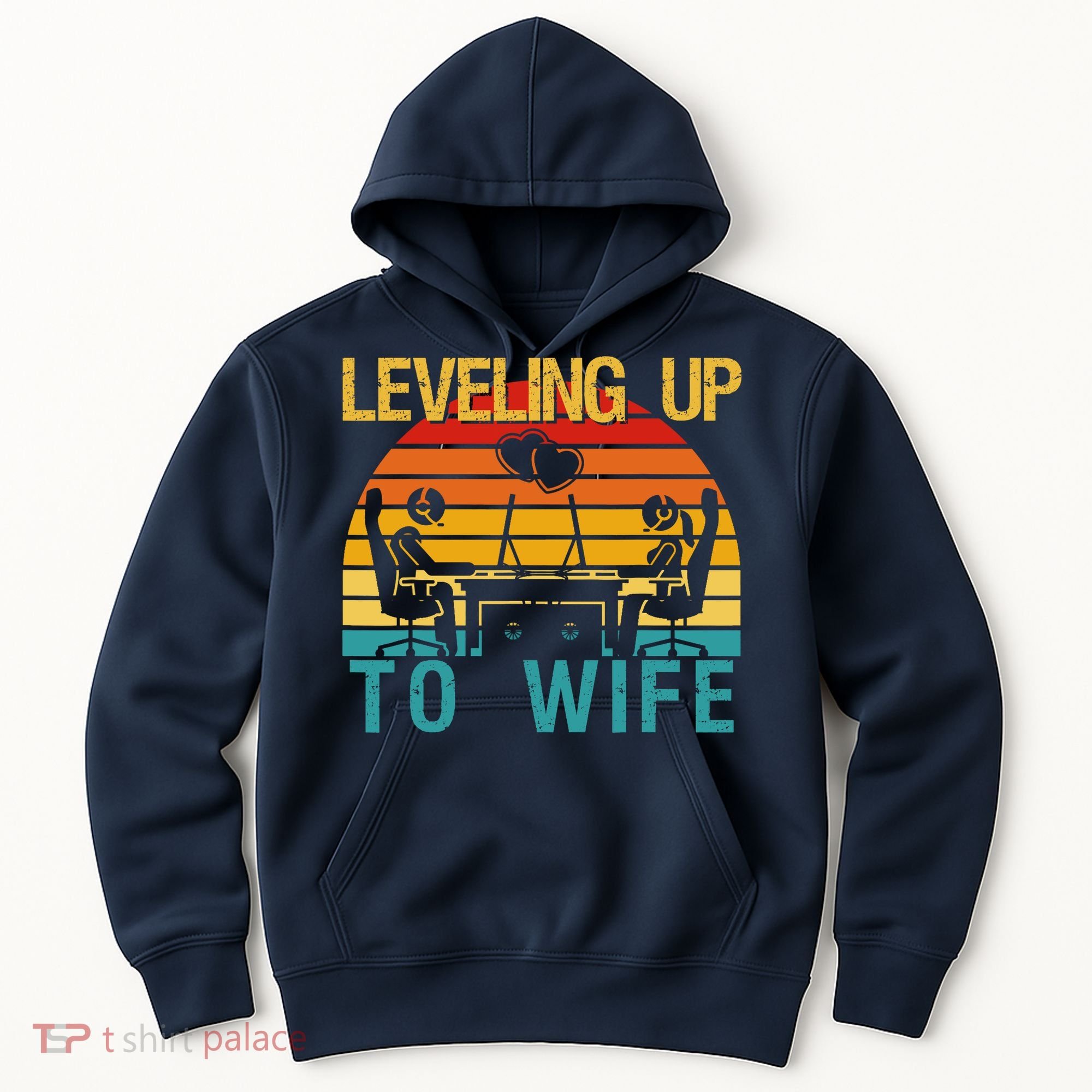 Gamer Engagement Future Mr & Mrs Leveling Up To Wife Hoodie