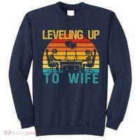 Gamer Engagement Future Mr & Mrs Leveling Up To Wife Sweatshirt thumb 0