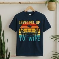 Gamer Engagement Future Mr & Mrs Leveling Up To Wife T-Shirt thumb 2