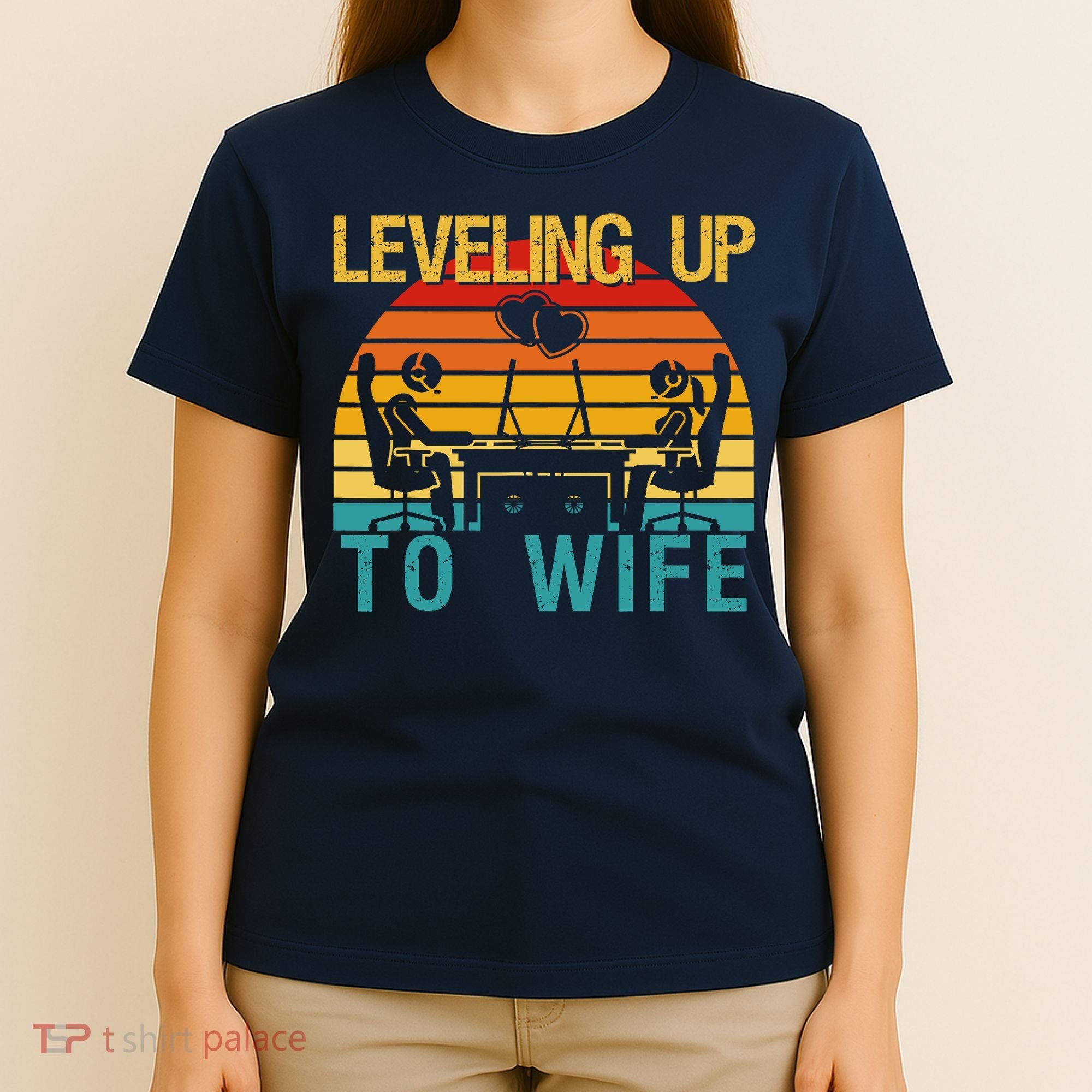 Gamer Engagement Future Mr & Mrs Leveling Up To Wife T-Shirt