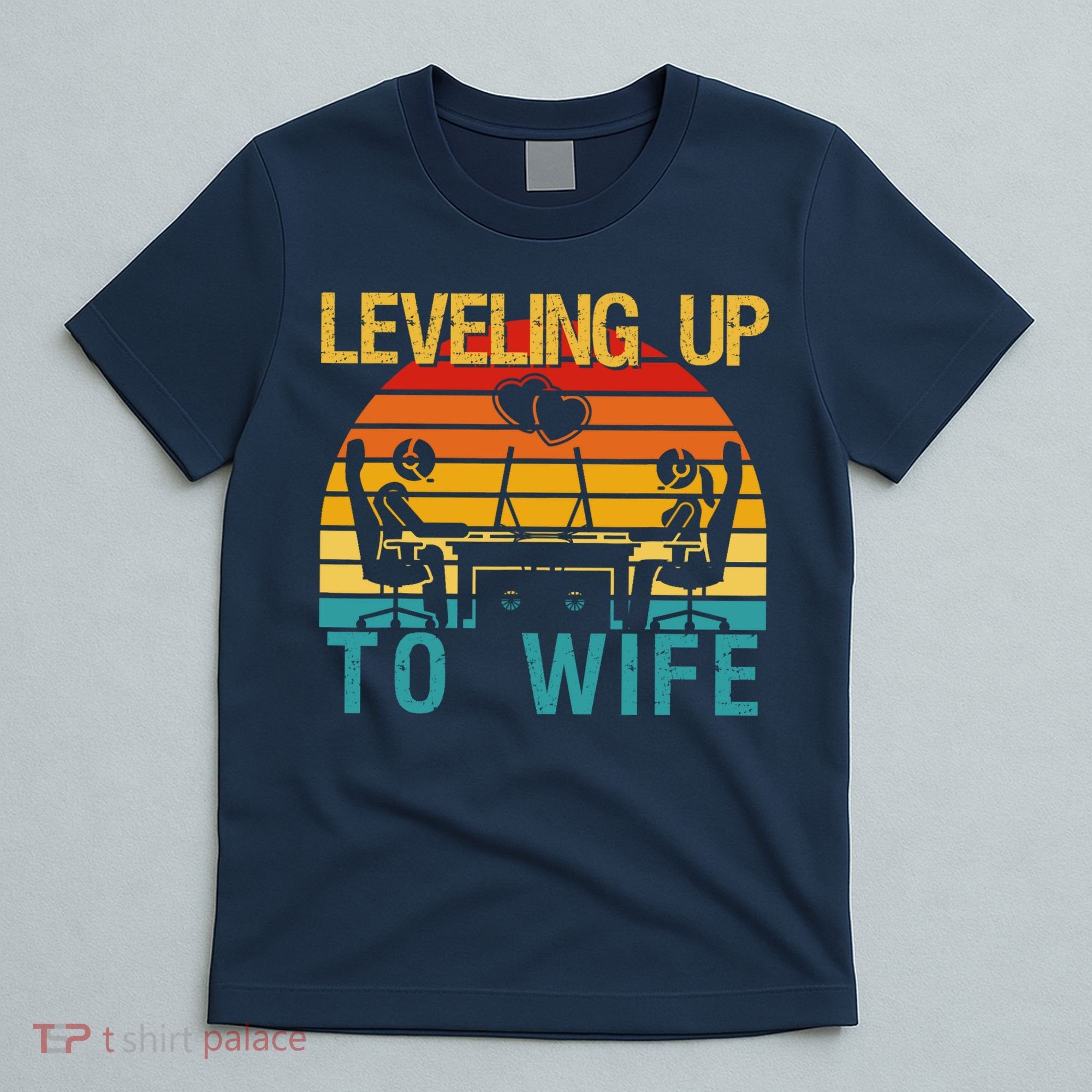 Gamer Engagement Future Mr & Mrs Leveling Up To Wife T-Shirt