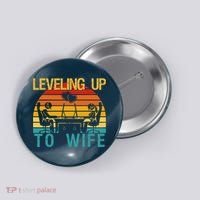 Gamer Engagement Future Mr & Mrs Leveling Up To Wife Button thumb 0