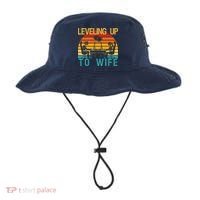 Gamer Engagement Future Mr & Mrs Leveling Up To Wife Bucket Hat thumb 0