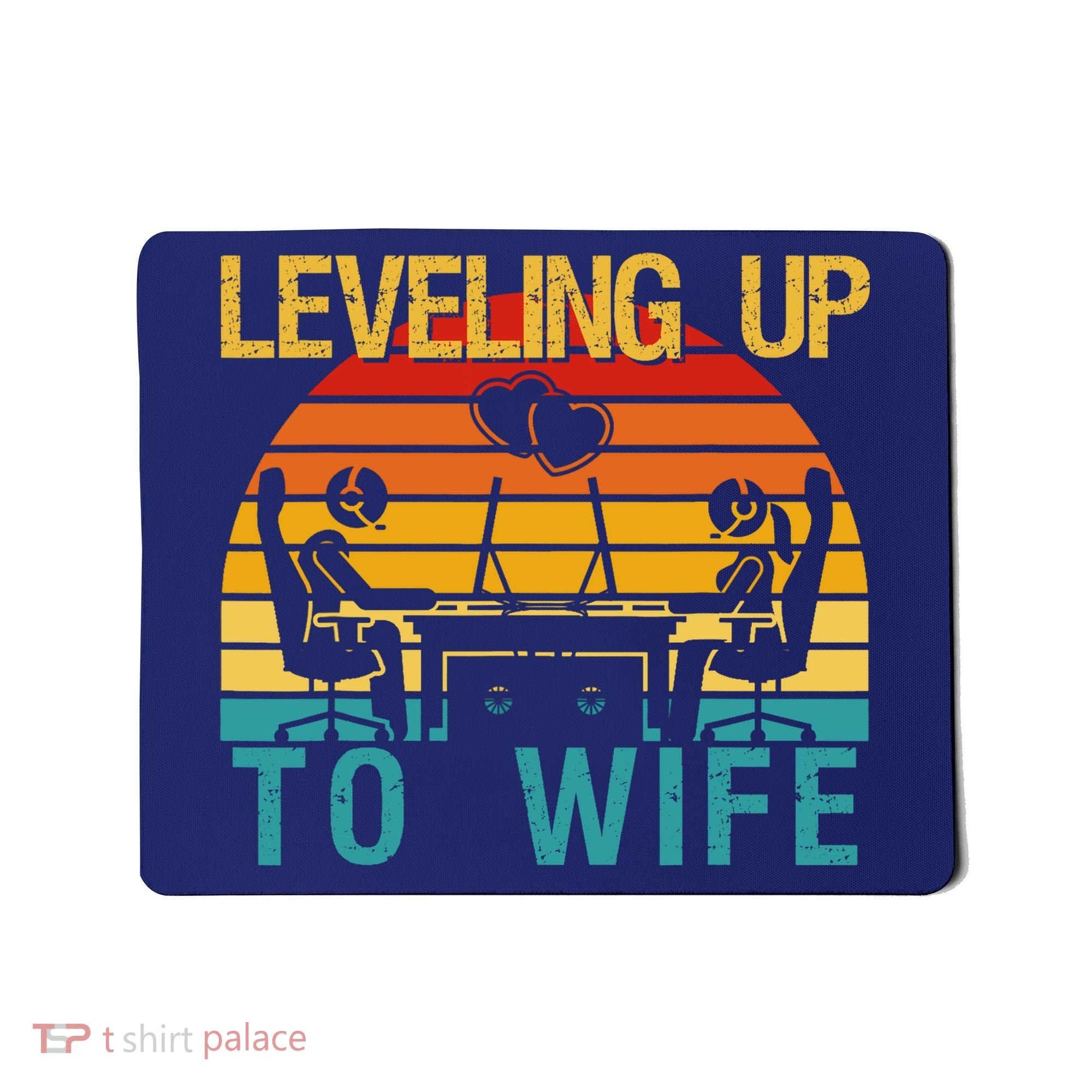 Gamer Engagement Future Mr & Mrs Leveling Up To Wife Mousepad