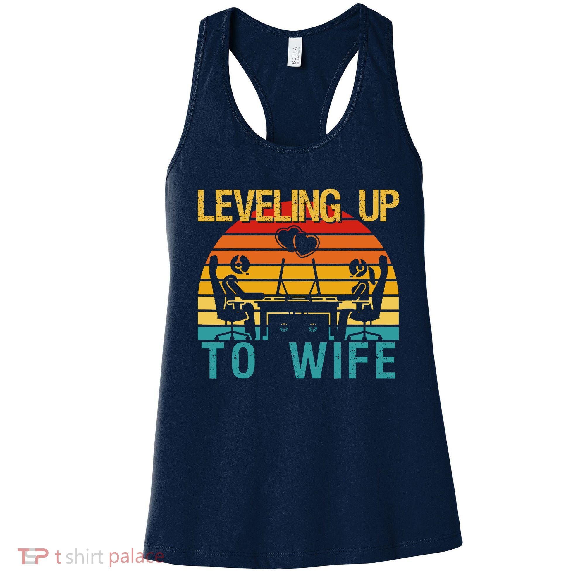 Gamer Engagement Future Mr & Mrs Leveling Up To Wife Women's Tank Top