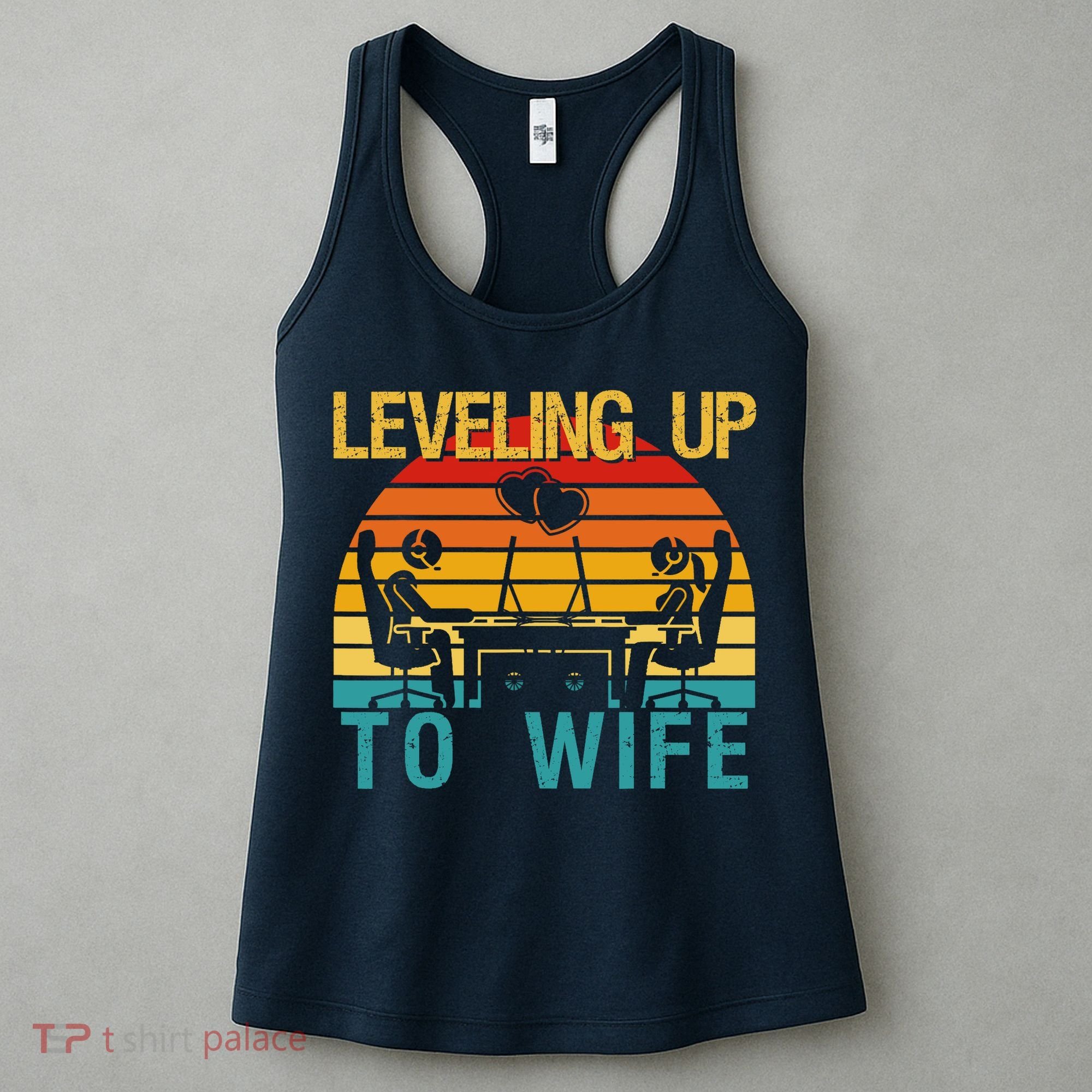 Gamer Engagement Future Mr & Mrs Leveling Up To Wife Women's Tank Top