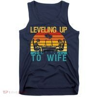 Gamer Engagement Future Mr & Mrs Leveling Up To Wife Tank Top thumb 0