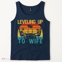 Gamer Engagement Future Mr & Mrs Leveling Up To Wife Tank Top thumb 2