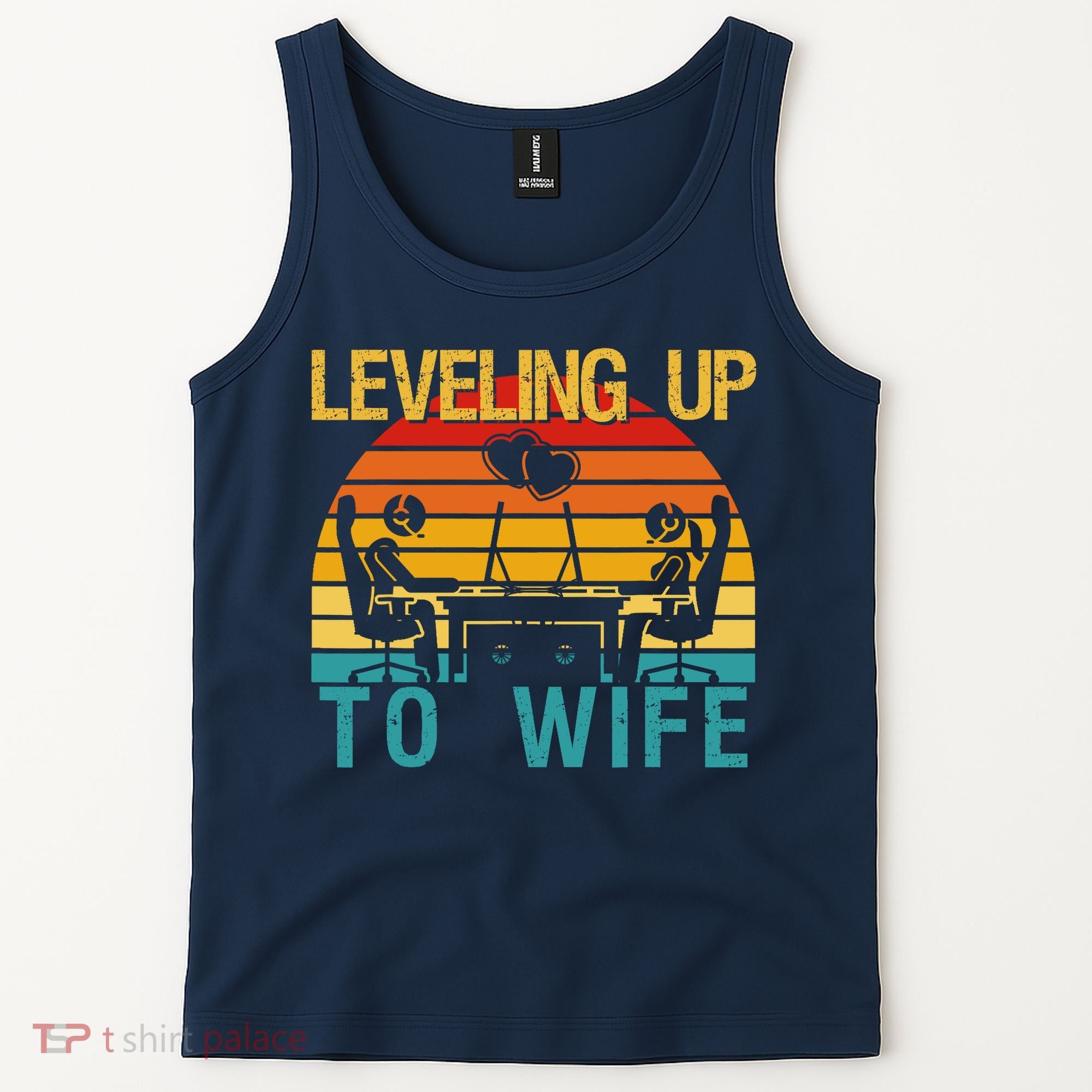 Gamer Engagement Future Mr & Mrs Leveling Up To Wife Tank Top