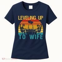 Gamer Engagement Future Mr & Mrs Leveling Up To Wife Women's T-Shirt thumb 0