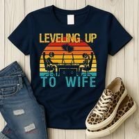 Gamer Engagement Future Mr & Mrs Leveling Up To Wife Women's T-Shirt thumb 3