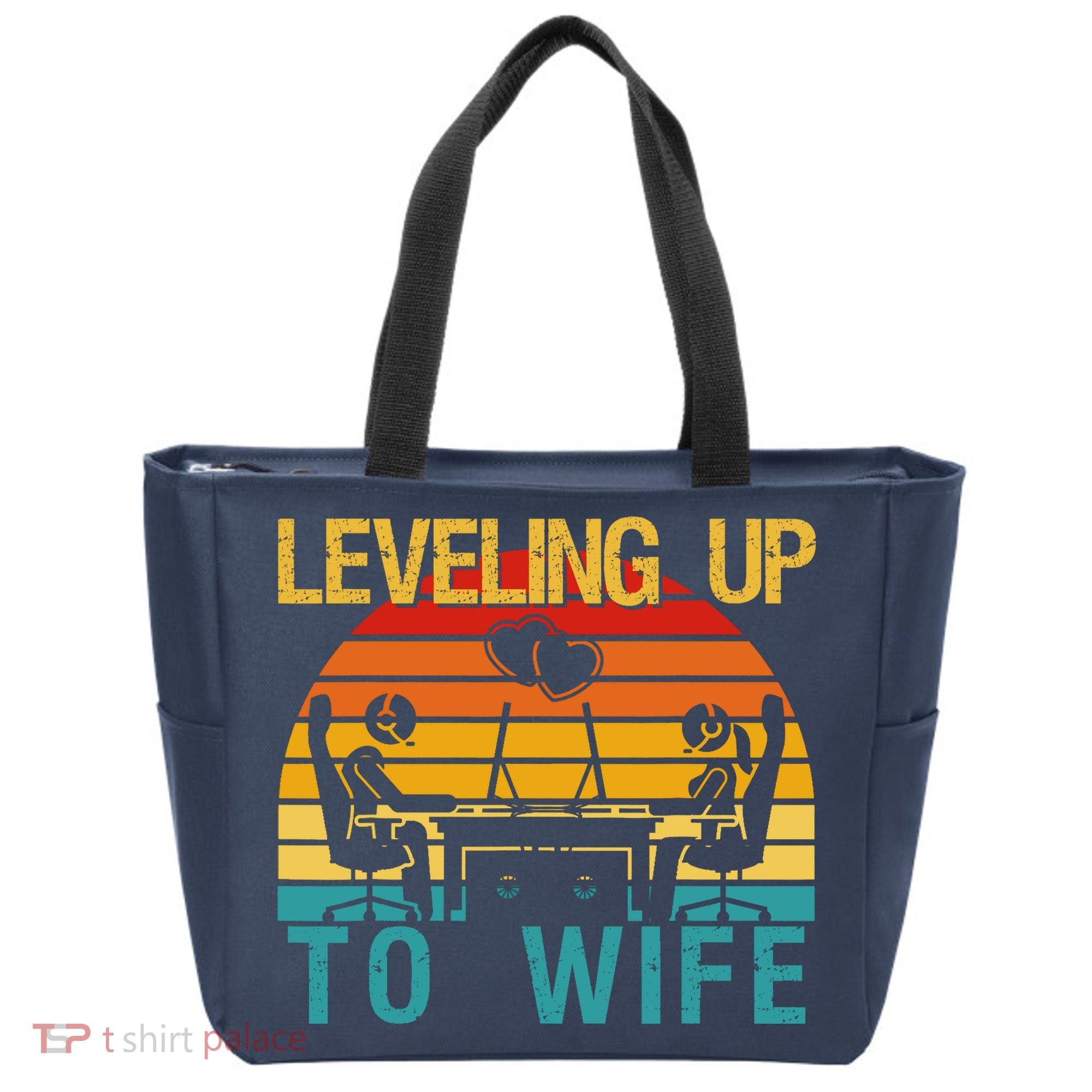Gamer Engagement Future Mr & Mrs Leveling Up To Wife Tote Bag