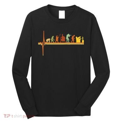 Gaming Evolution Funny Retro Video Game Console Gamer Long Sleeve Shirt