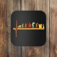 Gaming Evolution Funny Retro Video Game Console Gamer Coaster thumb 0