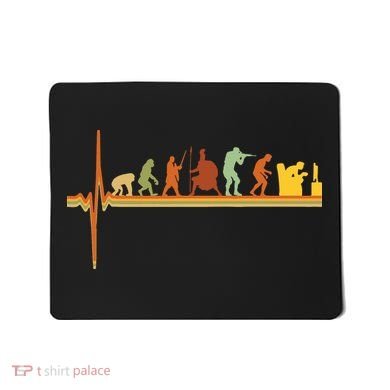 Gaming Evolution Funny Retro Video Game Console Gamer Mousepad