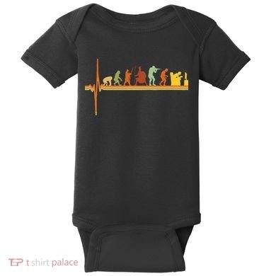 Gaming Evolution Funny Retro Video Game Console Gamer Baby Bodysuit