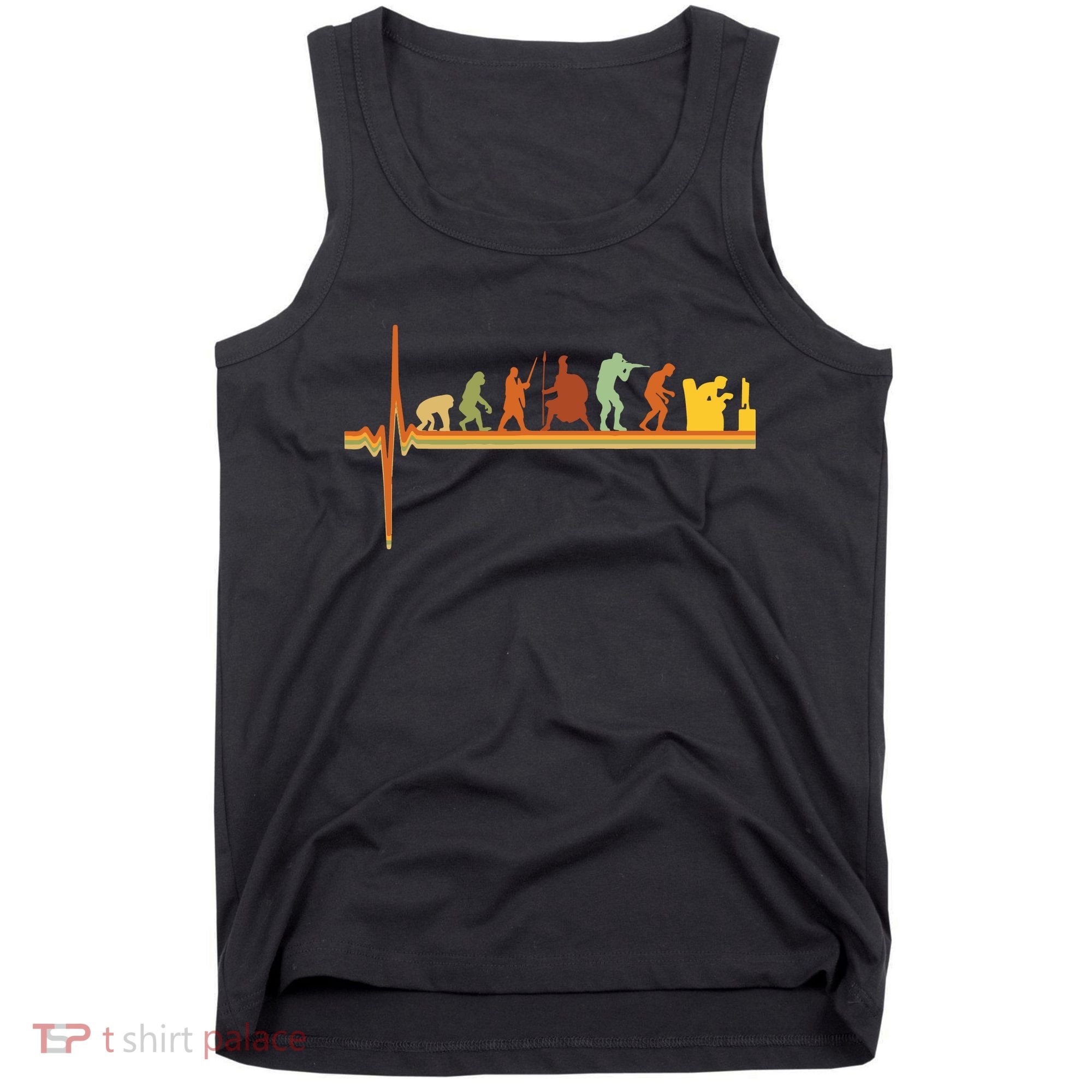 Gaming Evolution Funny Retro Video Game Console Gamer Tank Top