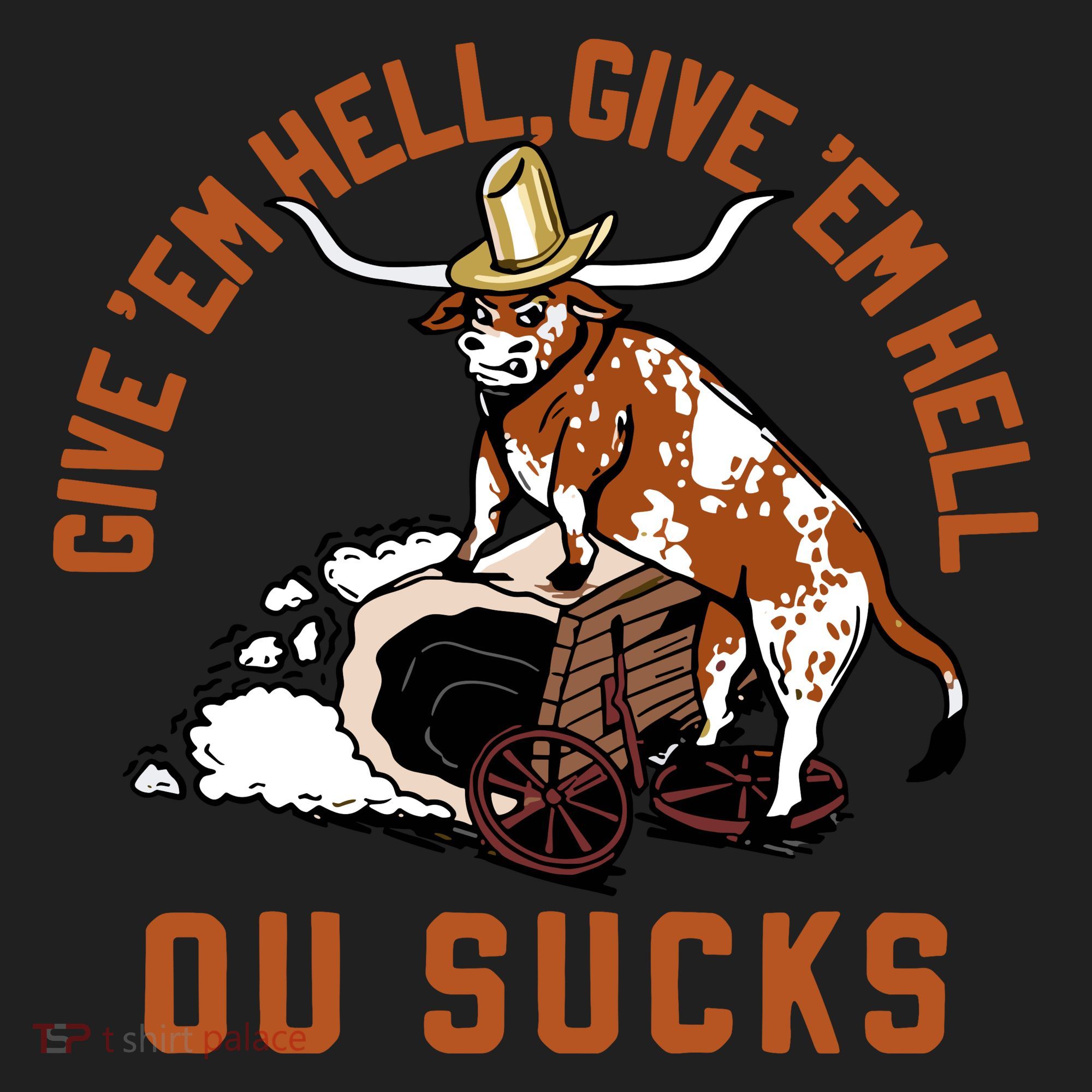 Give Em Hell Give Em Hell Ou Sucks Golf Towel