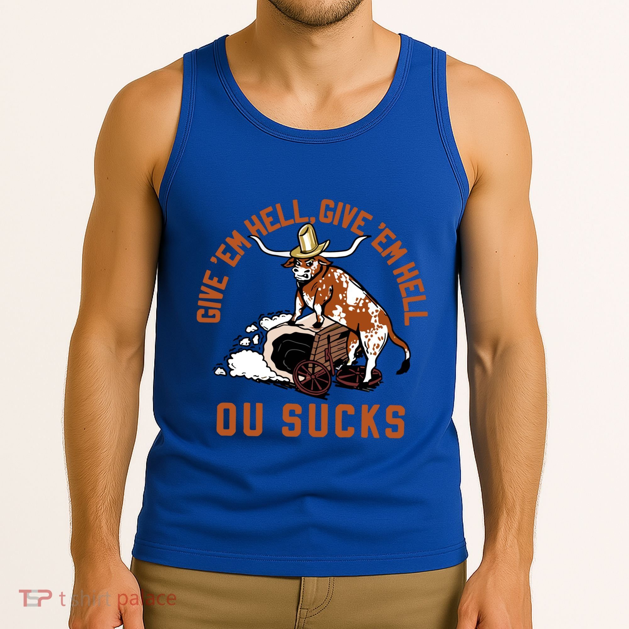 Give Em Hell Give Em Hell Ou Sucks Tank Top