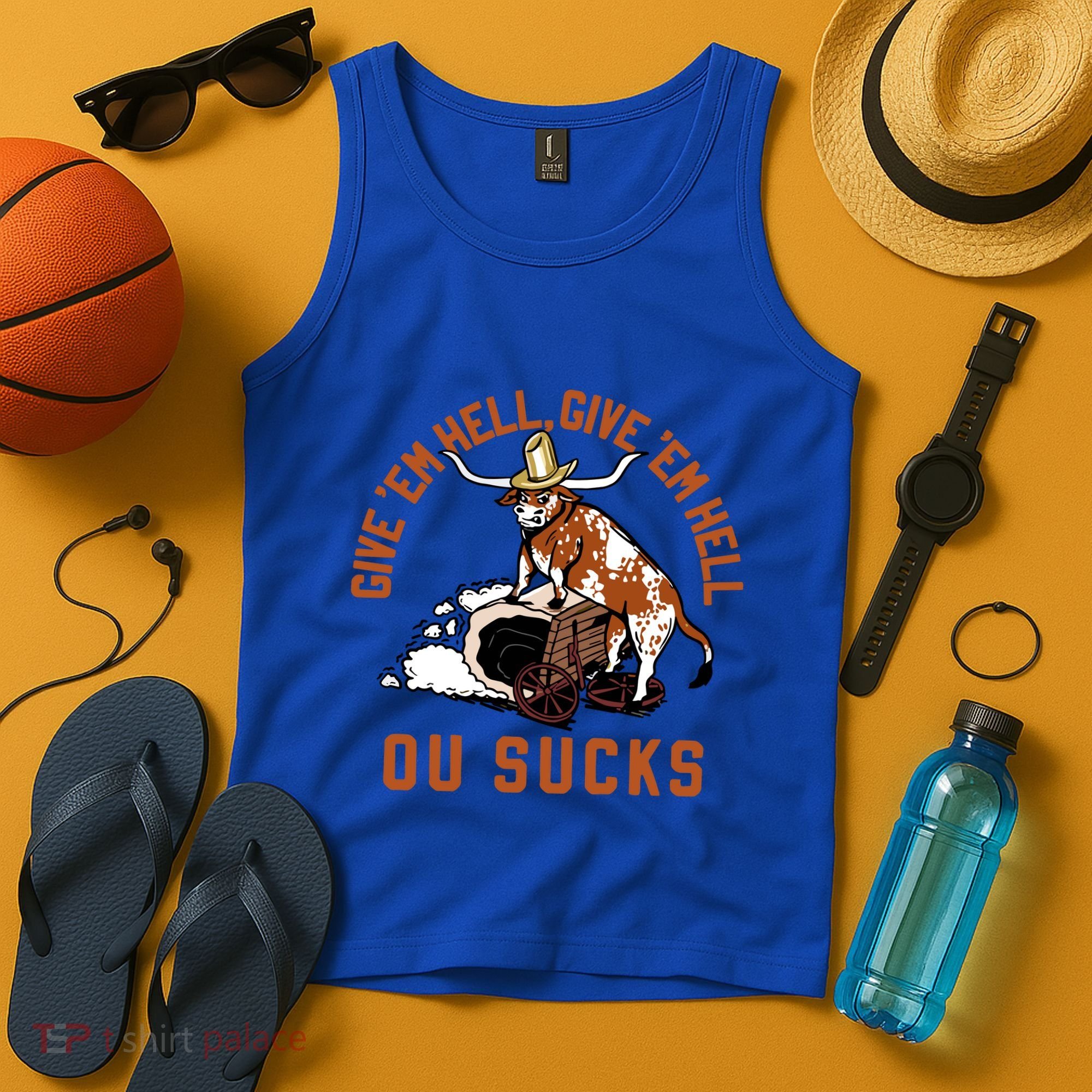 Give Em Hell Give Em Hell Ou Sucks Tank Top
