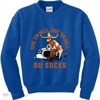 Give Em Hell Give Em Hell Ou Sucks Kids Sweatshirt thumb 0