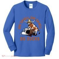 Give Em Hell Give Em Hell Ou Sucks Kids Long Sleeve Shirt thumb 0