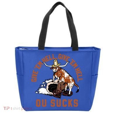 Give Em Hell Give Em Hell Ou Sucks Tote Bag