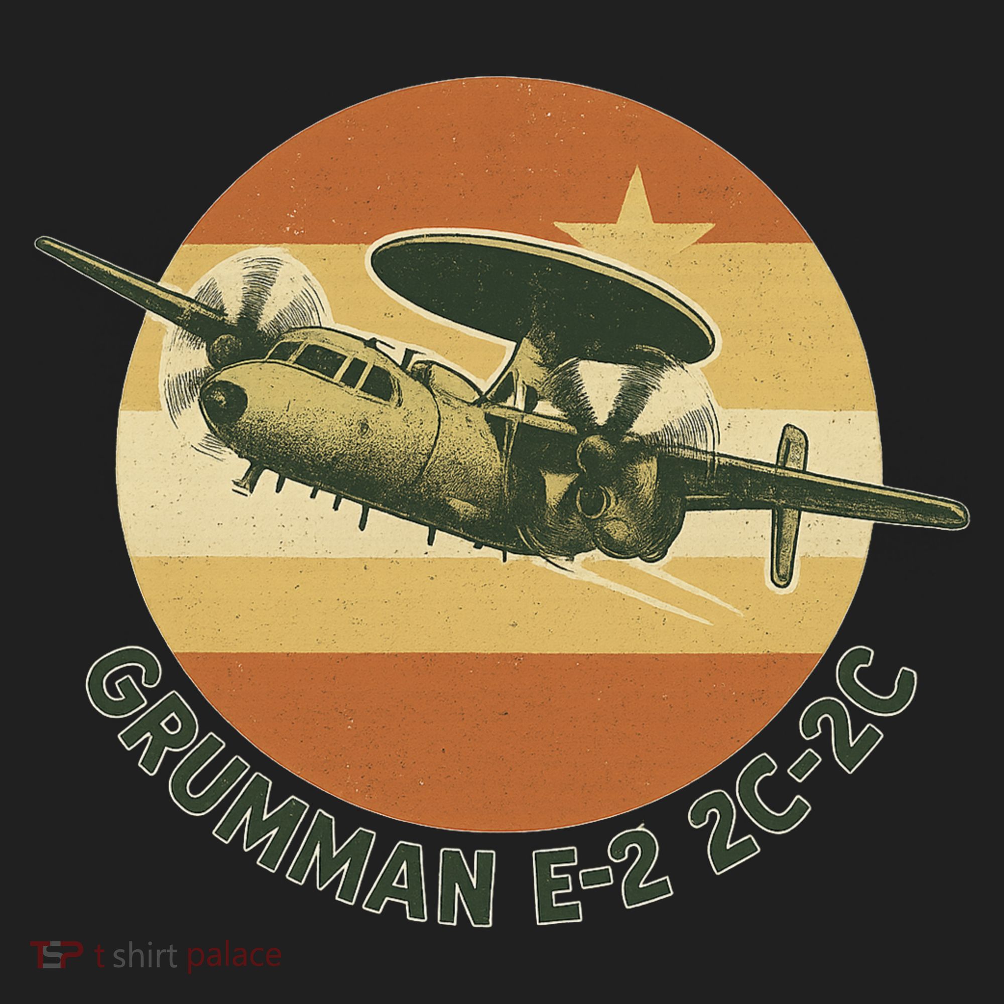 Grumman E-2 Hawkeye Retro Military Aircraft  Beanie