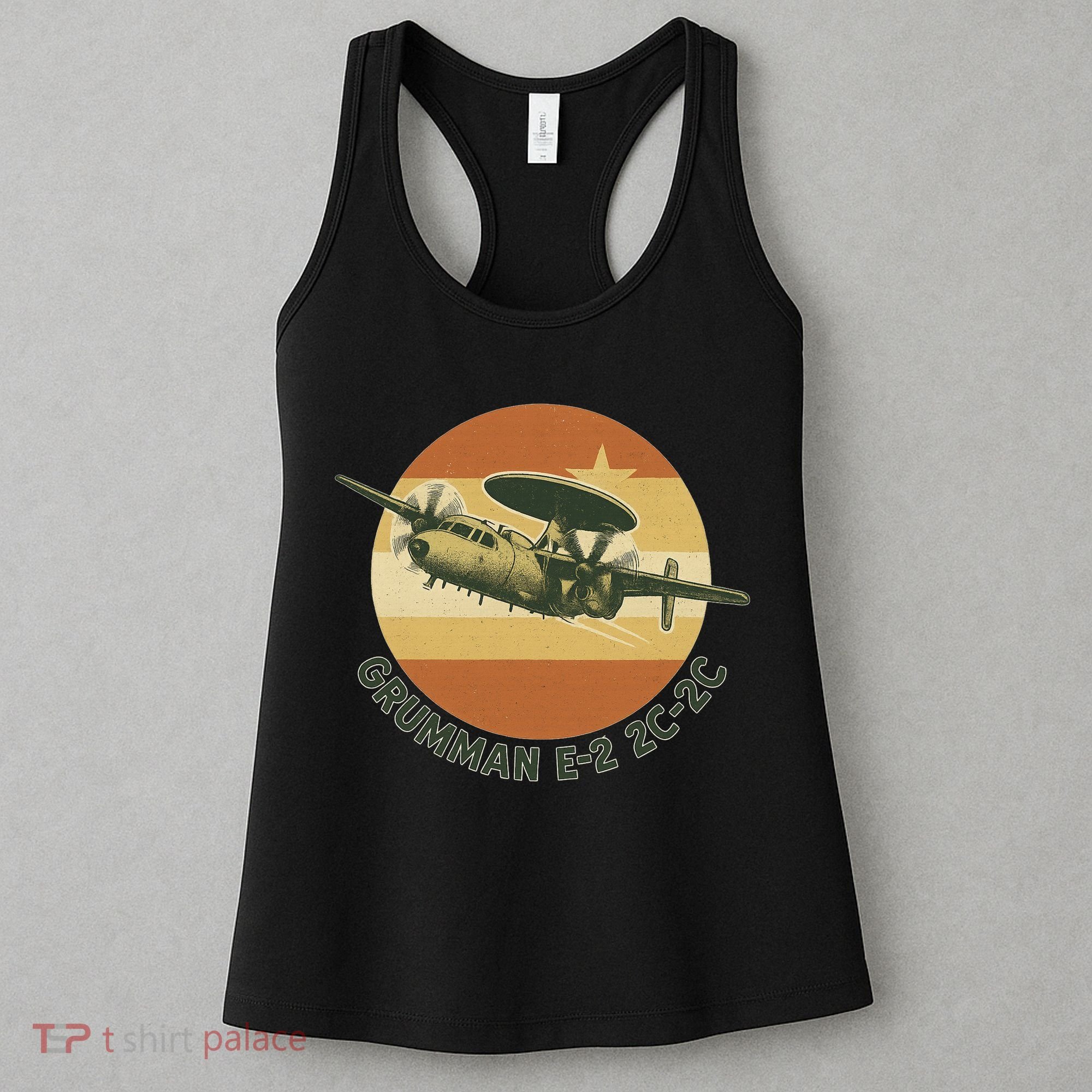 Grumman E-2 Hawkeye Retro Military Aircraft  Women's Tank Top