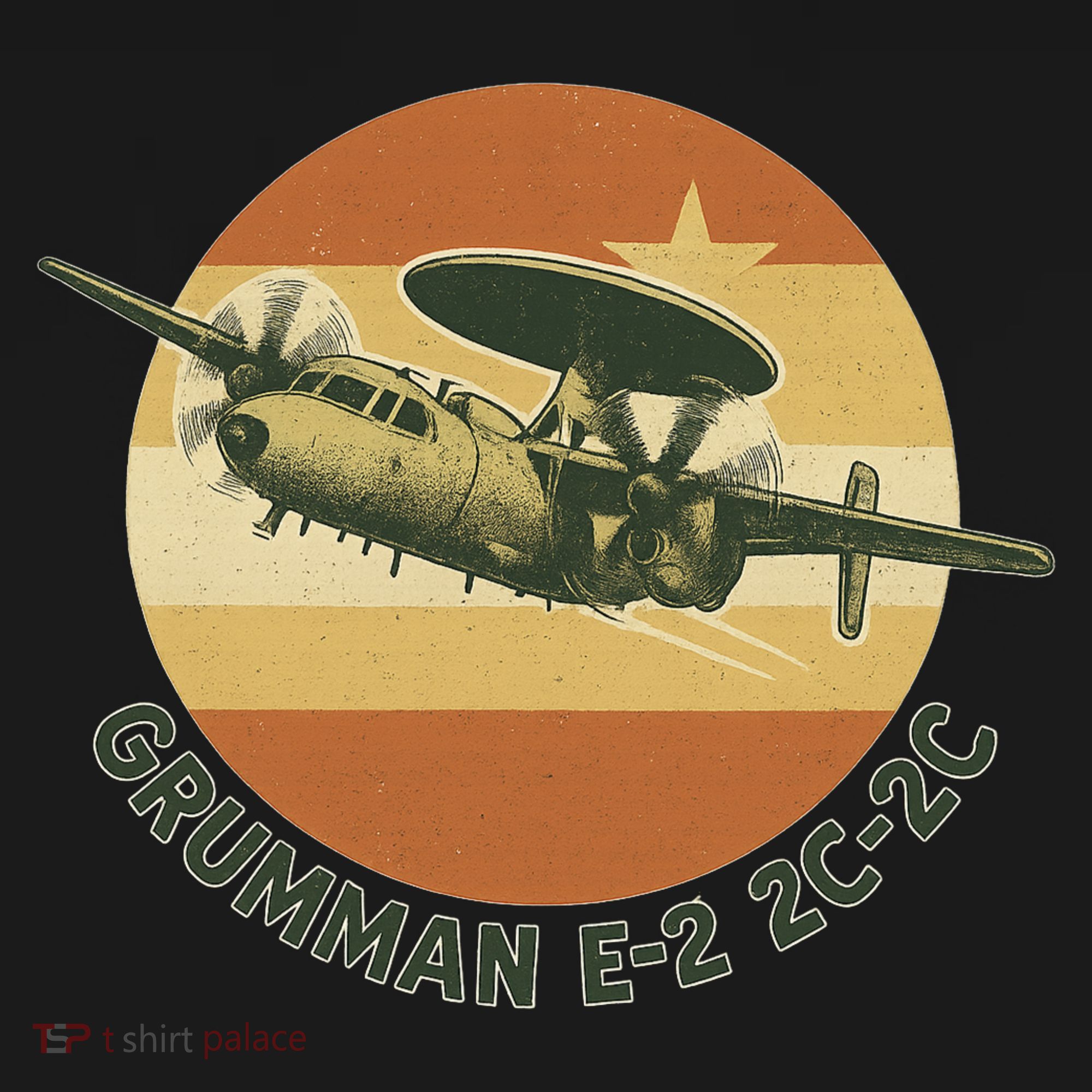 Grumman E-2 Hawkeye Retro Military Aircraft  Women's Tank Top
