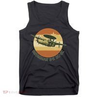 Grumman E-2 Hawkeye Retro Military Aircraft  Tank Top thumb 0