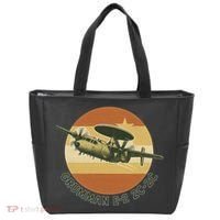 Grumman E-2 Hawkeye Retro Military Aircraft  Tote Bag thumb 0
