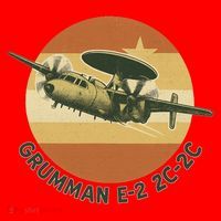 Grumman E-2 Hawkeye Retro Military Aircraft  Santa Hat thumb 1
