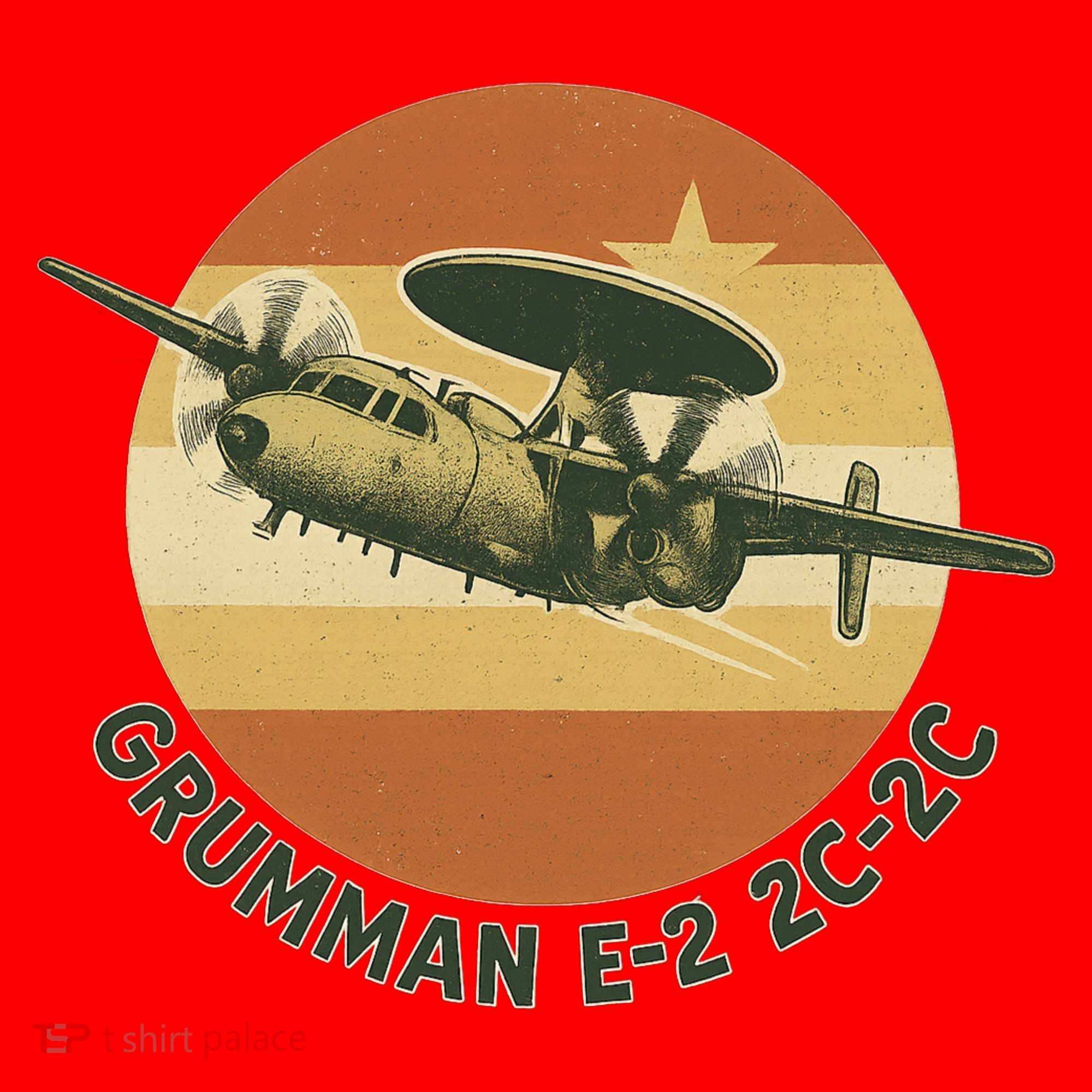 Grumman E-2 Hawkeye Retro Military Aircraft  Santa Hat