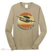 Grumman E-2 Hawkeye Retro Military Aircraft  Long Sleeve Shirt thumb 0
