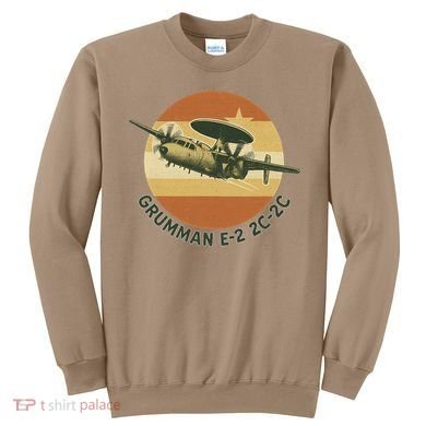 Grumman E-2 Hawkeye Retro Military Aircraft  Sweatshirt