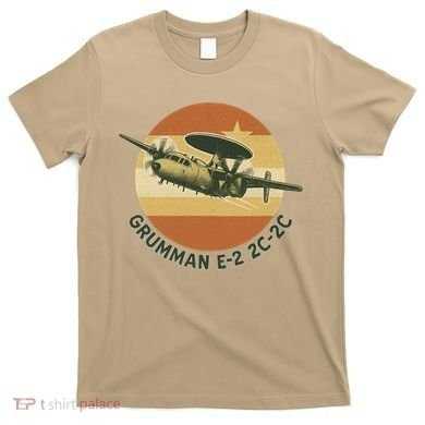 Grumman E-2 Hawkeye Retro Military Aircraft  T-Shirt