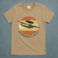 Grumman E-2 Hawkeye Retro Military Aircraft  T-Shirt thumb 5