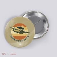 Grumman E-2 Hawkeye Retro Military Aircraft  Button thumb 0